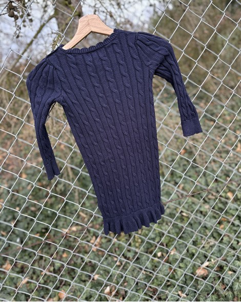 Šaty dětské Ralph Lauren modré svetrové